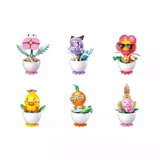 Sluban Flowers M38-P8029 Növények cserépben display, 6 db - JátékManufaktúra