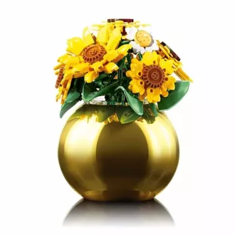 Sluban Flowers M38-P8062 Napraforgó és margaréta csokor vázában - JátékManufaktúra