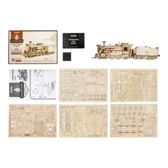 RoboTime - 3D fa puzzle: Gőzmozdony - JátékManufaktúra