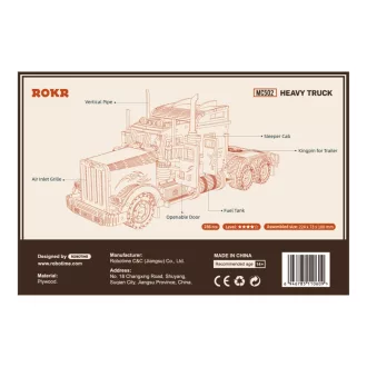RoboTime - 3D fa puzzle: Amerikai kamion - JátékManufaktúra