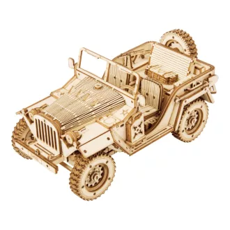 RoboTime - 3D fa puzzle: Katonai dzsip - JátékManufaktúra
