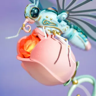 RoboTime - 3D mechanikus készlet, Rózsaszín pillangó - JátékManufaktúra