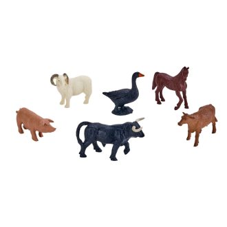 Mojo - Mini világ: Háziállatok szett (6 db, vegyes) - JátékManufaktúra