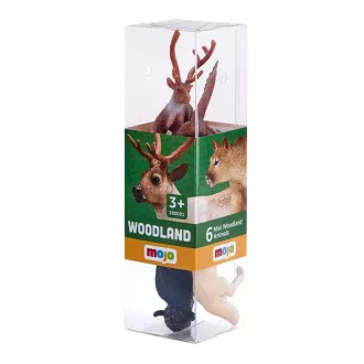 Mojo - Mini világ: Erdei állatok szett (6 db, vegyes) - JátékManufaktúra