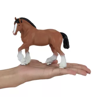 Mojo - Barna Clydesdale ló - JátékManufaktúra