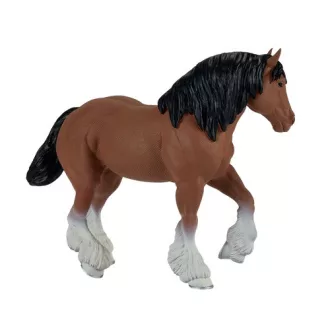 Mojo - Barna Clydesdale ló - JátékManufaktúra