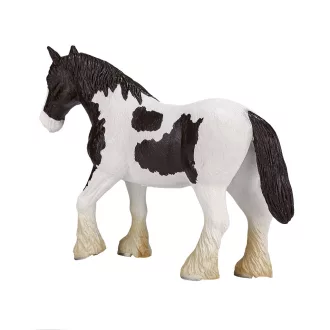 Mojo - Fekete-fehér Clydesdale ló - JátékManufaktúra