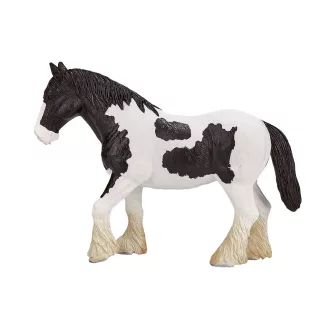 Mojo - Fekete-fehér Clydesdale ló - JátékManufaktúra