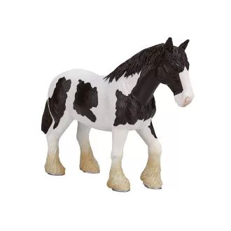 Mojo - Fekete-fehér Clydesdale ló - JátékManufaktúra