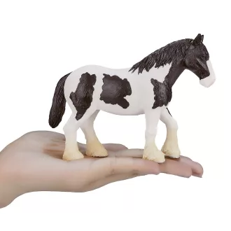 Mojo - Fekete-fehér Clydesdale ló - JátékManufaktúra