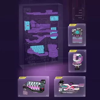 RoboTime - 3D mechanikus puzzle: Golyópálya - Jövő városa - JátékManufaktúra