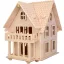 Woodcraft Drevené 3D puzzle Európska vila B