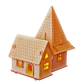 Woodcraft Drevené 3D puzzle Európska vila D