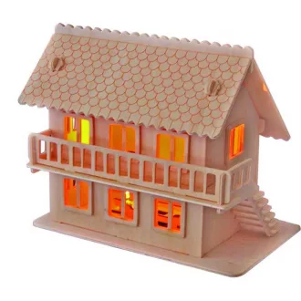 Woodcraft Drevené 3D puzzle Vila