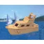 Woodcraft Drevené 3D puzzle jachta