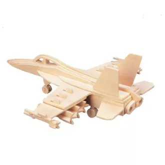 Woodcraft Drevené 3D puzzle Stíhačka prírodná