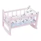 Petitcollin Rózsaszín babaágy (40 cm-es babához) - JátékManufaktúra