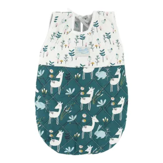 Petitcollin Zöld-fehér hálózsák (36-40 cm-es babához) - JátékManufaktúra