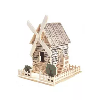 Woodcraft Drevené 3D puzzle veterný mlyn