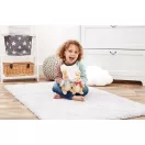 Rainbow Flopsy nyuszi plüss - kicsi, piros masnival - JátékManufaktúra