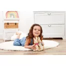 Rainbow Flopsy nyuszi plüss - kicsi, piros masnival - JátékManufaktúra