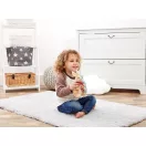 Rainbow Flopsy nyuszi plüss - kicsi, piros masnival - JátékManufaktúra