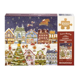 RoboTime - Puzzle: Kiskutyák karácsonya (1000 darabos) - JátékManufaktúra