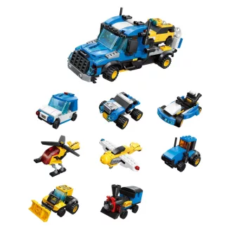 Qman City Tow Truck 1809 - 8 az 1-ben vontató készlet - JátékManufaktúra