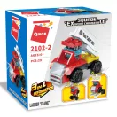 Qman Squros 2102-2 - Flame tűzoltóautó létrával (3 az 1-ben) - JátékManufaktúra