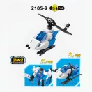 Qman Police Engineering Team 2105 - 10 darabos szett (3 az 1-ben) - JátékManufaktúra