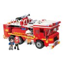 Qman Fire Line W12013 - Víztartályos tűzoltóautó emelőkosárral - JátékManufaktúra