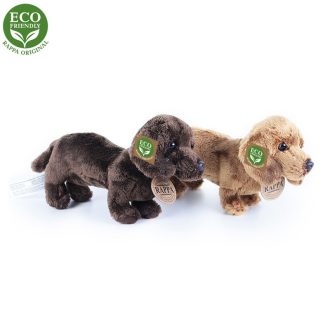 Rappa plüss tacskó világosbarna 19 cm ECO-FRIENDLY - JátékManufaktúra