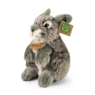 Rappa Plüss szürke nyuszi ülő 20 cm ECO-FRIENDLY - JátékManufaktúra