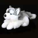 Rappa - Plüss husky kutya, fekvő 30 cm - JátékManufaktúra