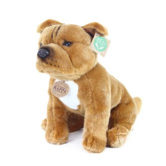 Rappa Plüss ülő staffordshire bullterrier 30 cm ECO-FRIENDLY - JátékManufaktúra