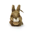 Rappa - Plüss nyúl, fekvő, barna 17 cm, ECO-FRIENDLY - JátékManufaktúra