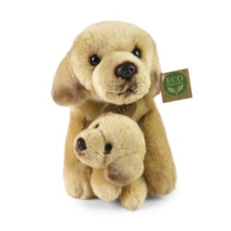 Rappa Plüss fekvő labrador kölyökkel 25 cm ECO-FRIENDLY - JátékManufaktúra