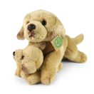 Rappa Plüss fekvő labrador kölyökkel 25 cm ECO-FRIENDLY - JátékManufaktúra