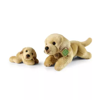 Rappa Plüss fekvő labrador kölyökkel 25 cm ECO-FRIENDLY - JátékManufaktúra