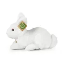 Rappa plüss nyuszi fekvő fehér 23 cm ECO-FRIENDLY - JátékManufaktúra