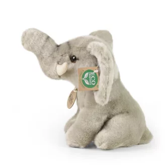 Rappa Plüss ülő elefánt 18 cm ECO-FRIENDLY - JátékManufaktúra