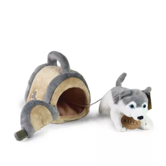 Rappa Plüss husky szállítóboxban 13 cm ECO-FRIENDLY - JátékManufaktúra