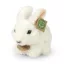 Rappa Plüss fehér nyuszi 18 cm ECO-FRIENDLY - JátékManufaktúra