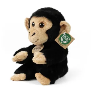 Rappa - Plüss csimpánz (ülő) 18 cm, ECO-FRIENDLY - JátékManufaktúra