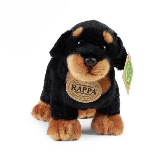 Rappa - Rottweiler kutya plüss 18 cm ECO-FRIENDLY - JátékManufaktúra