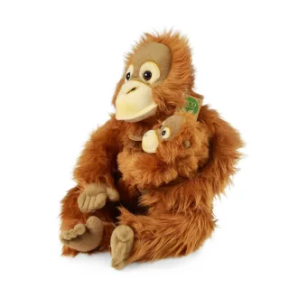 Rappa Plüss orangután kicsinyével 28 cm ECO-FRIENDLY - JátékManufaktúra