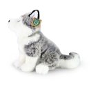 Rappa Plüss ülő husky 30 cm ECO-FRIENDLY - JátékManufaktúra