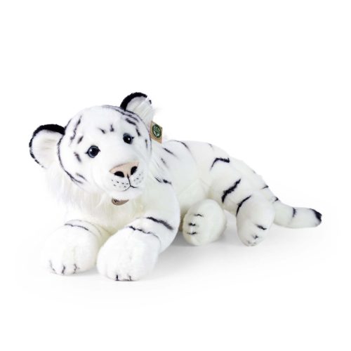Rappa Plyšový tiger biely 60 cm ECO-FRIENDLY