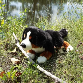 Rappa Plüss fekvő bernáthegyi 44 cm ECO-FRIENDLY - JátékManufaktúra