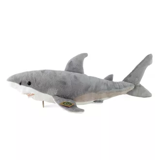 Rappa Plüss fehér cápa 51 cm ECO-FRIENDLY - JátékManufaktúra